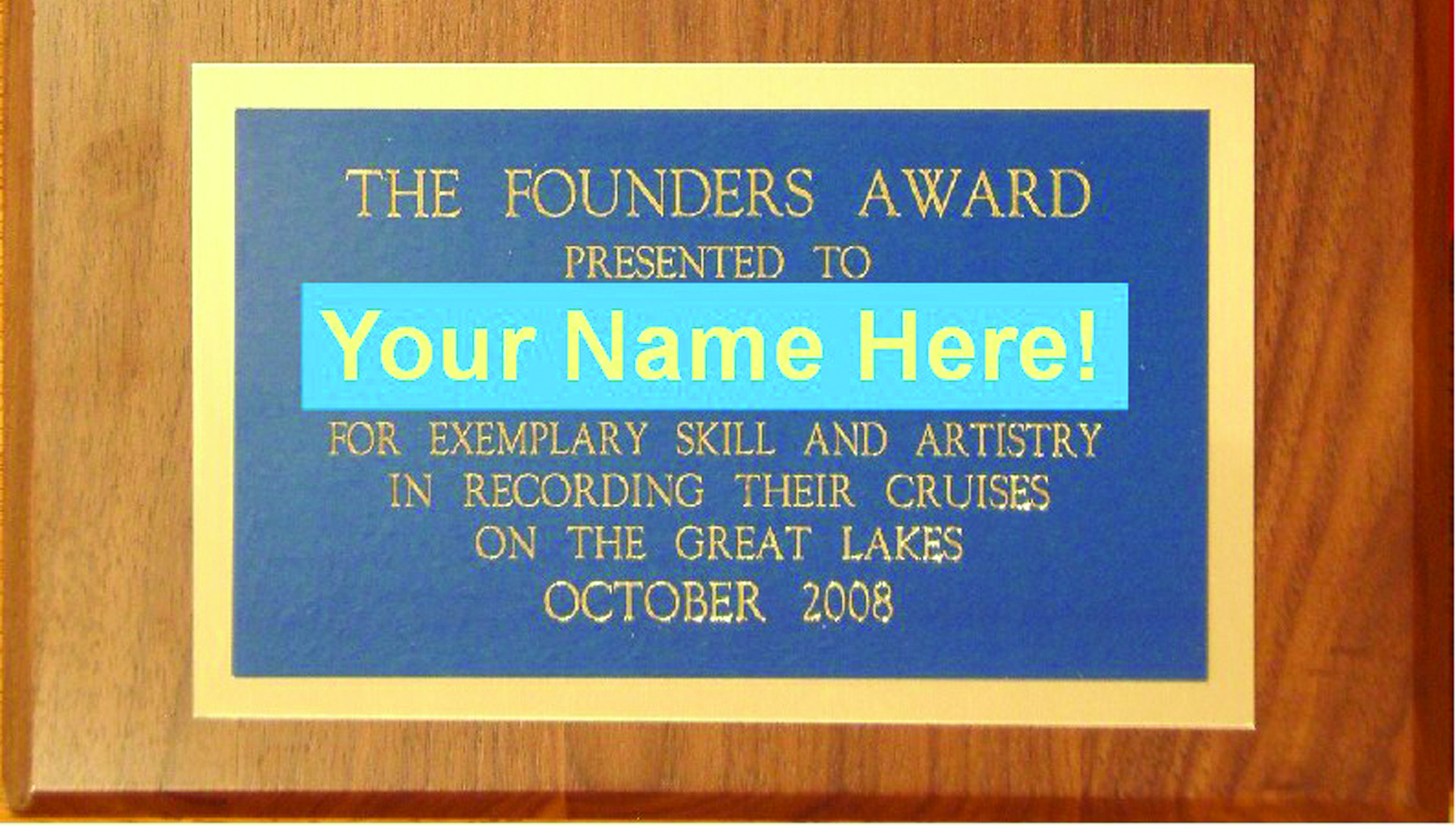 Sample Founders Award